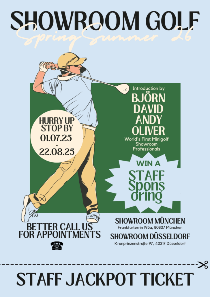 Die Agentur lädt zur Showroom-Golf Challenge in ihre Düsseldorfer und Münchner Showrooms ein. 