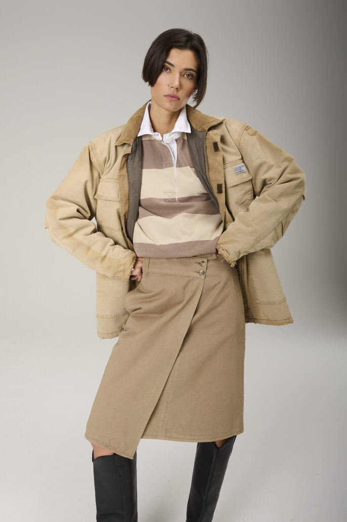 Modern Heritage: Wattierte Cargo-Jacke mit Vintage-Flair. 