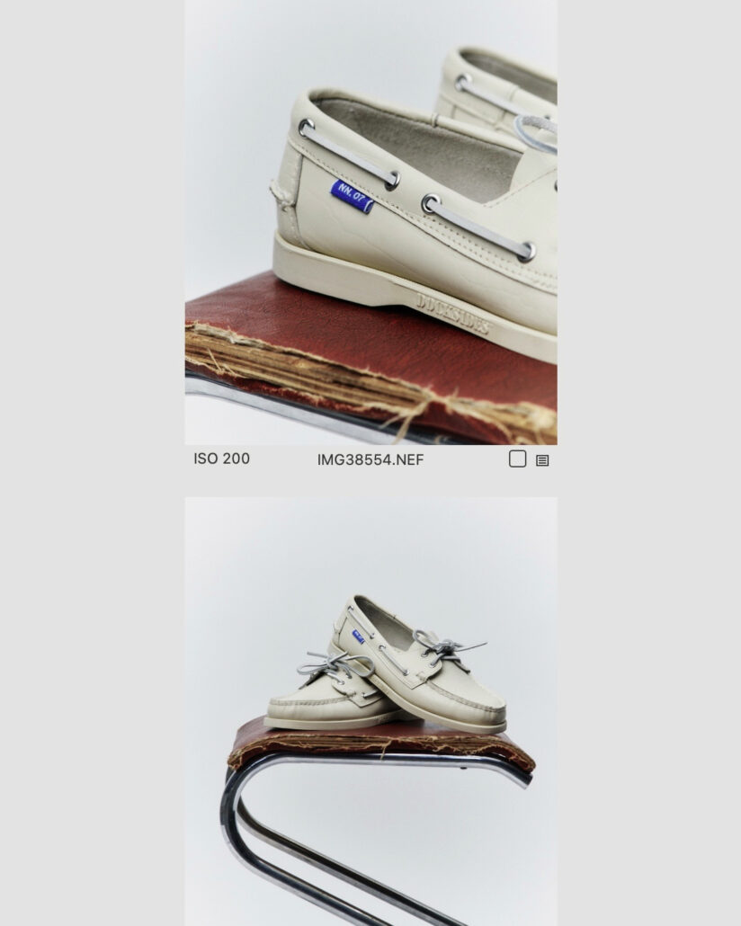 Ikonisches Design, durchdachte Kooperation: Gustav Emil Loft Thomsen denkt Partnerschaften neu – wie bei den NN07 + SEBAGO Docksides.