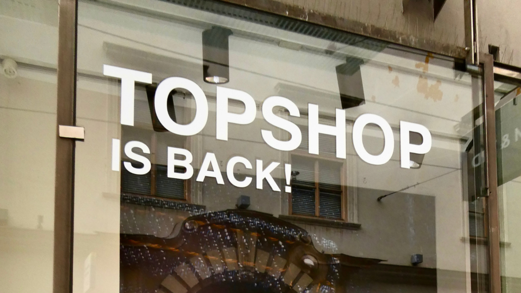 Topshop Österreich-Comeback 