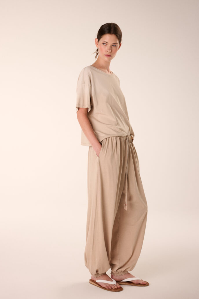 Cooles Piece: Pumphose in fließendem Jersey.