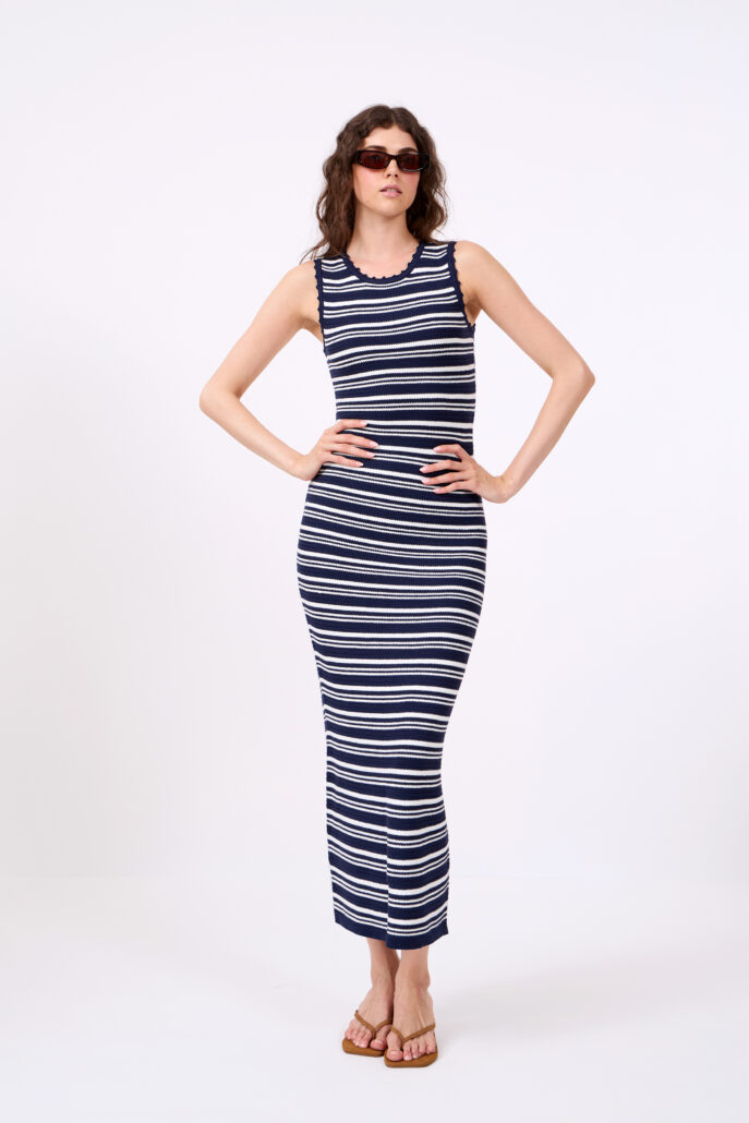 Statement: Das Bodycon Kleid in einem texturierten Strickdessin.
