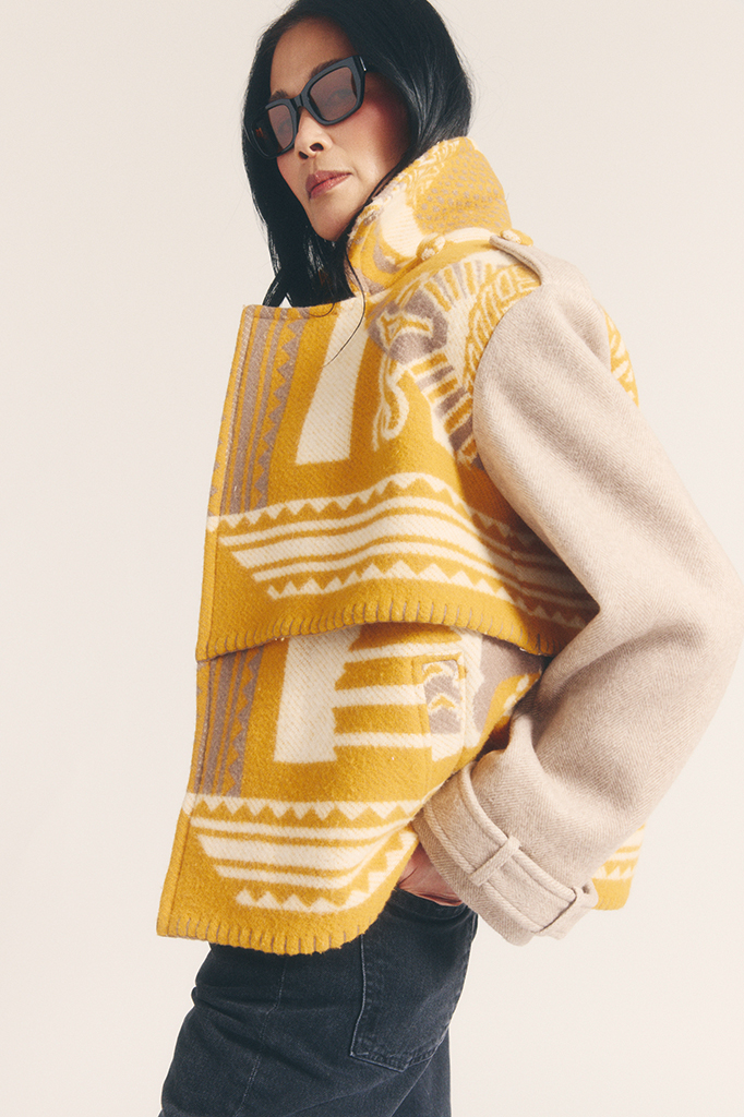 Second cycle, first choice: Michel and Lily's blanket jackets are bestsellers with a long waiting list.